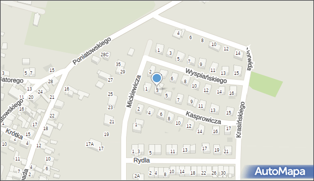 Słomniki, Kasprowicza Jana, 3, mapa Słomniki