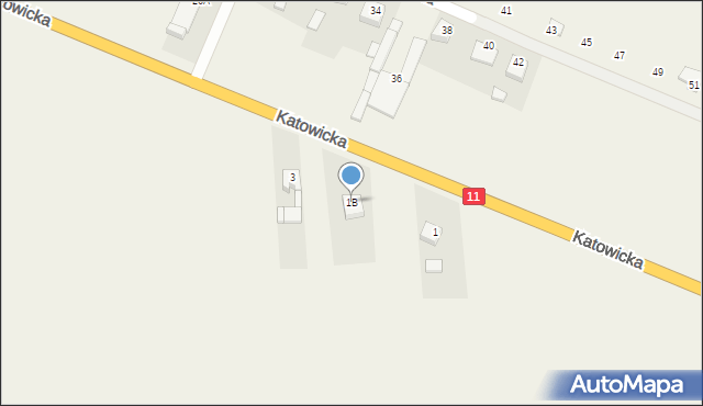 Słupia pod Kępnem, Katowicka, 1B, mapa Słupia pod Kępnem