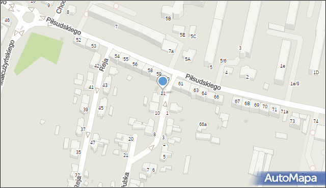 Słupsk, Kadłubka Wincentego, bp., 11, mapa Słupska