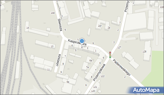Słupsk, Kasprowicza Jana, 4, mapa Słupska