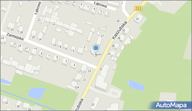 Słupsk, Kaszubska, 25, mapa Słupska