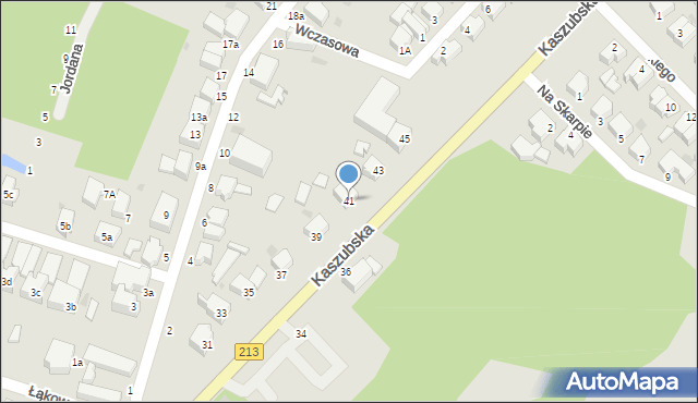 Słupsk, Kaszubska, 41, mapa Słupska