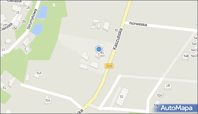 Słupsk, Kaszubska, 67, mapa Słupska