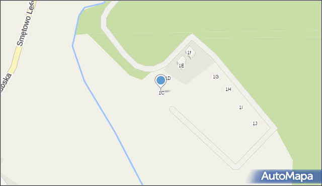 Smętowo Chmieleńskie, Kaszubska, 1C, mapa Smętowo Chmieleńskie