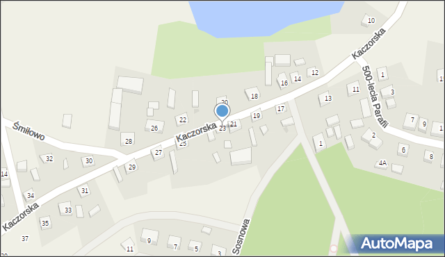 Śmiłowo, Kaczorska, 23, mapa Śmiłowo