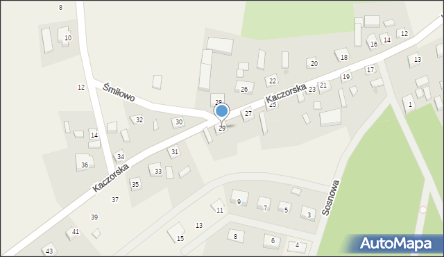 Śmiłowo, Kaczorska, 29, mapa Śmiłowo
