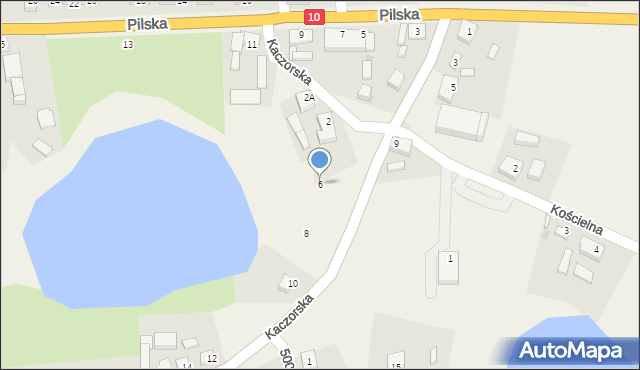 Śmiłowo, Kaczorska, 6, mapa Śmiłowo