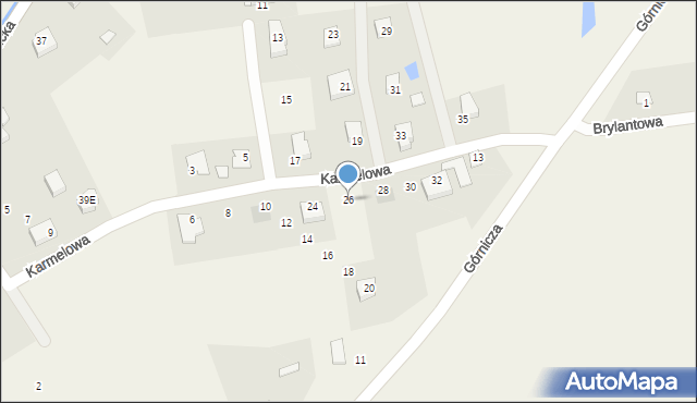 Sobin, Karmelowa, 26, mapa Sobin