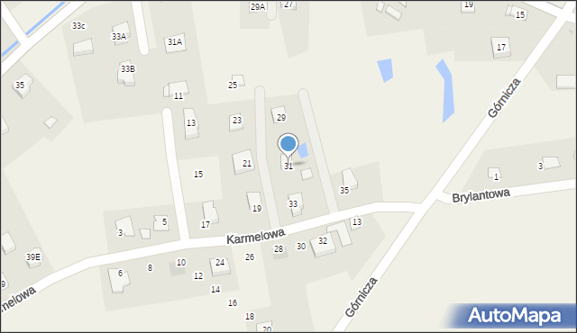 Sobin, Karmelowa, 31, mapa Sobin