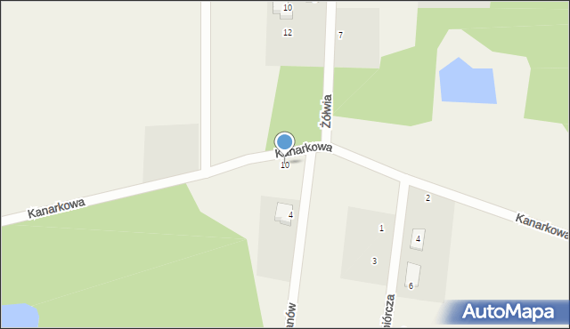 Sobolewo, Kanarkowa, 10, mapa Sobolewo