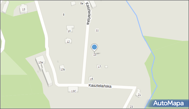 Sobótka, Kasztelańska, 13, mapa Sobótka