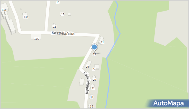 Sobótka, Kasztelańska, 23, mapa Sobótka