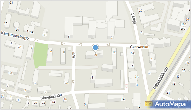 Sochaczew, Kaczorowskiego Ryszarda, prezydenta, 10, mapa Sochaczew