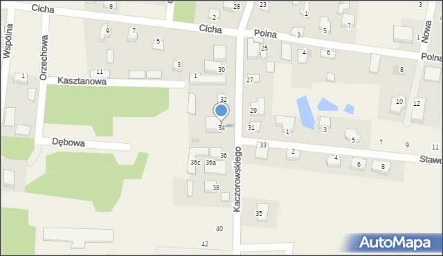 Sochonie, Kaczorowskiego Ryszarda, prezydenta, 34, mapa Sochonie