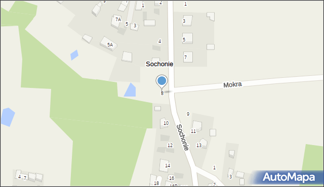 Sochonie, Kaczorowskiego Ryszarda, prezydenta, 8, mapa Sochonie