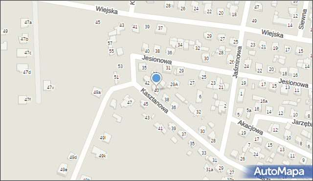 Solec Kujawski, Kasztanowa, 40, mapa Solec Kujawski