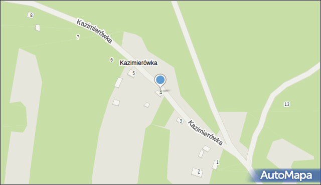 Solec nad Wisłą, Kazimierówka, 4, mapa Solec nad Wisłą