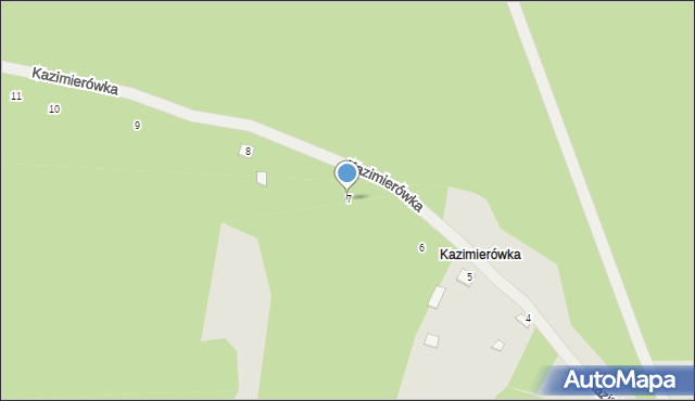 Solec nad Wisłą, Kazimierówka, 7, mapa Solec nad Wisłą