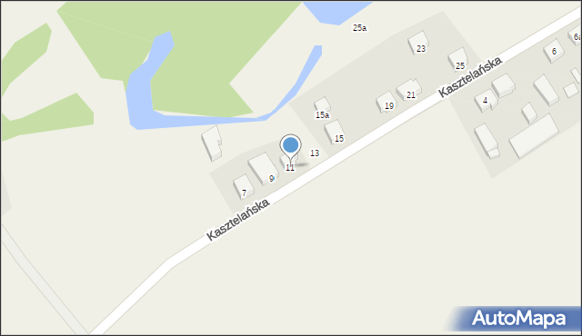 Somonino, Kasztelańska, 11, mapa Somonino