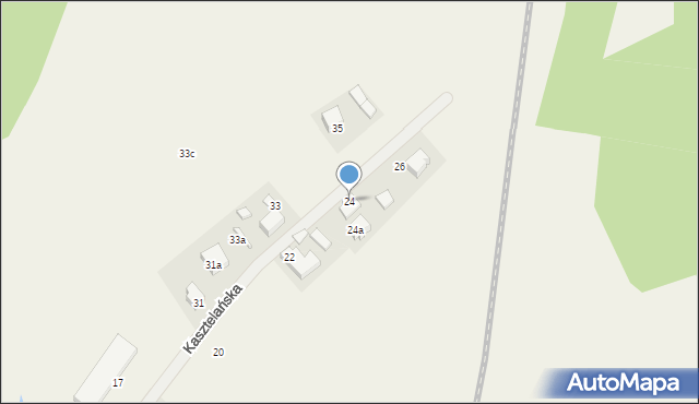 Somonino, Kasztelańska, 24, mapa Somonino