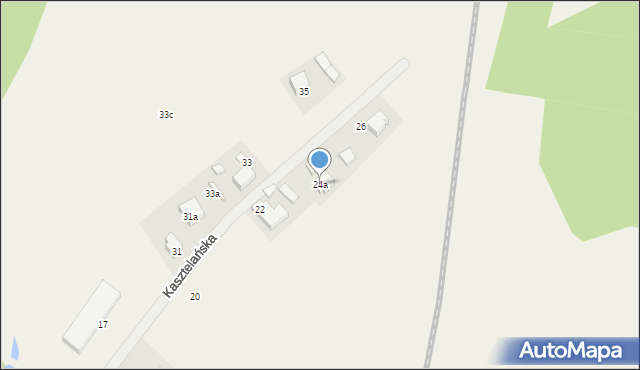 Somonino, Kasztelańska, 24a, mapa Somonino