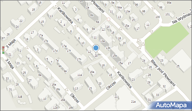 Sopot, Karlikowska, 14, mapa Sopotu