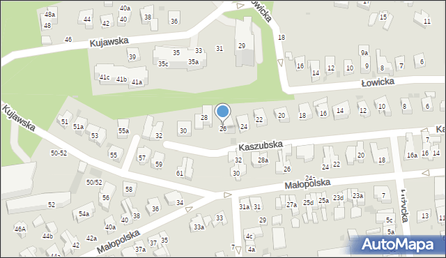 Sopot, Kaszubska, 26, mapa Sopotu