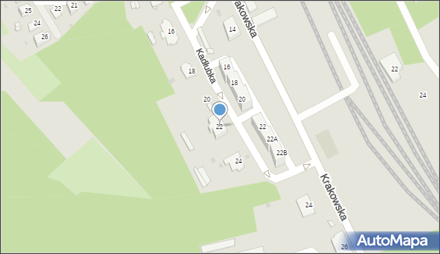 Sosnowiec, Kadłubka Wincentego, bp., 22, mapa Sosnowca