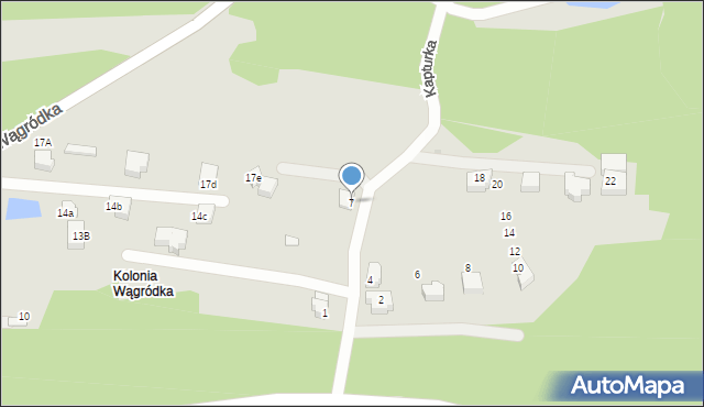 Sosnowiec, Kapturka, 7, mapa Sosnowca