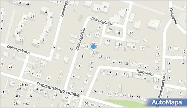 Sosnowiec, Katowicka, 11, mapa Sosnowca