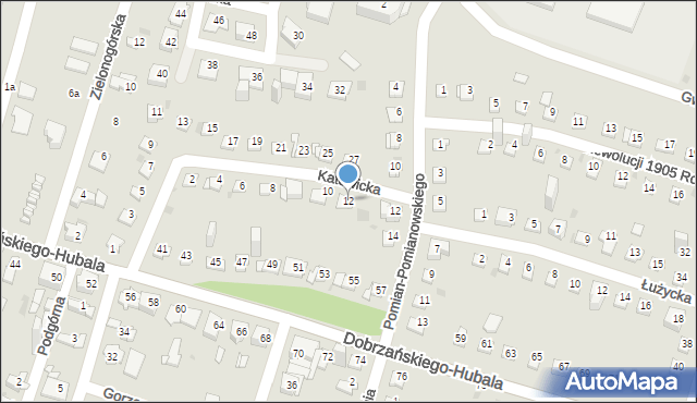 Sosnowiec, Katowicka, 12, mapa Sosnowca