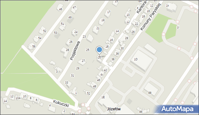 Sosnowiec, Kantora-Mirskiego Mariana, 20, mapa Sosnowca