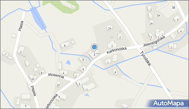 Sosnówka, Karkonoska, 4, mapa Sosnówka