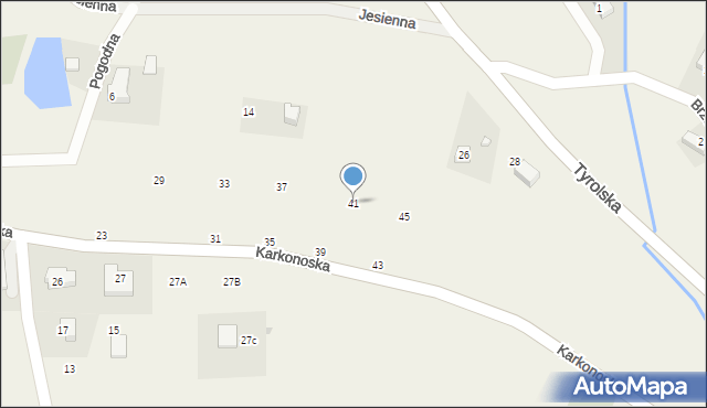 Sosnówka, Karkonoska, 41, mapa Sosnówka
