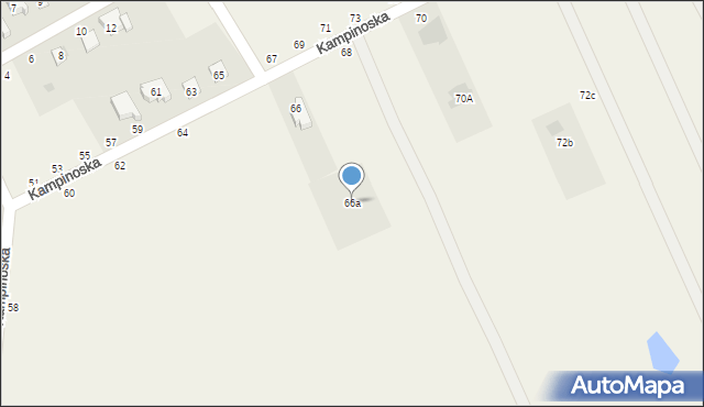 Sowia Wola, Kampinoska, 66a, mapa Sowia Wola