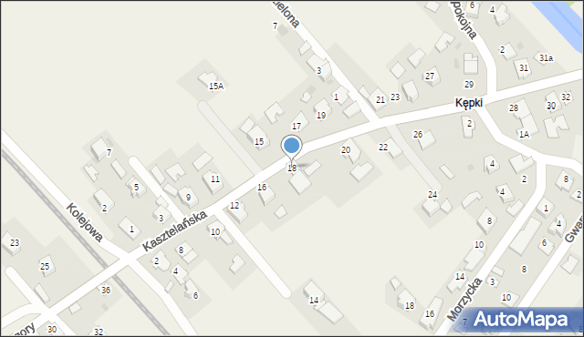 Spytkowice, Kasztelańska, 18, mapa Spytkowice