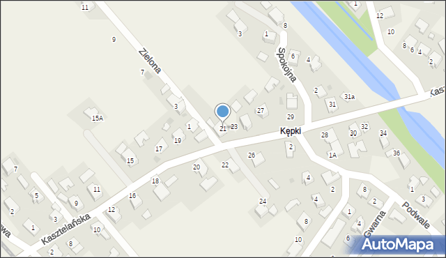 Spytkowice, Kasztelańska, 21, mapa Spytkowice