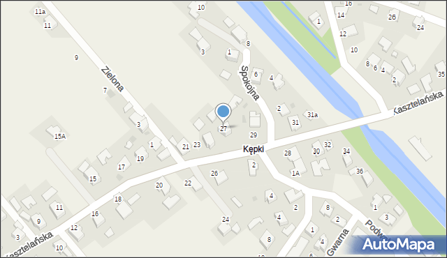 Spytkowice, Kasztelańska, 27, mapa Spytkowice