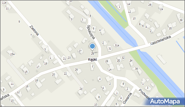Spytkowice, Kasztelańska, 29, mapa Spytkowice