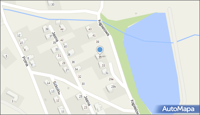 Srebrna Góra, Kąpielowa, 35, mapa Srebrna Góra