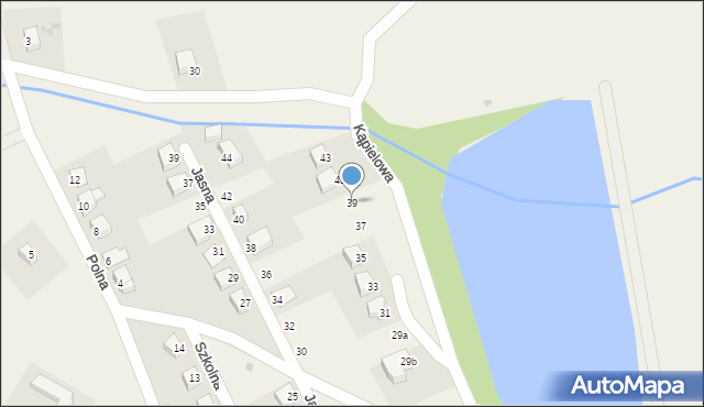 Srebrna Góra, Kąpielowa, 39, mapa Srebrna Góra