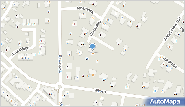Środa Wielkopolska, Karskiego Jana, 1a, mapa Środa Wielkopolska