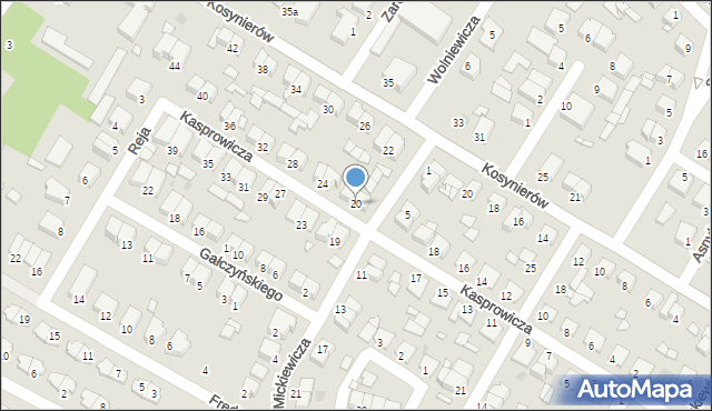 Środa Wielkopolska, Kasprowicza Jana, 20, mapa Środa Wielkopolska