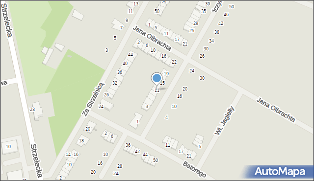 Środa Wielkopolska, Kazimierza Jagiellończyka, 11, mapa Środa Wielkopolska