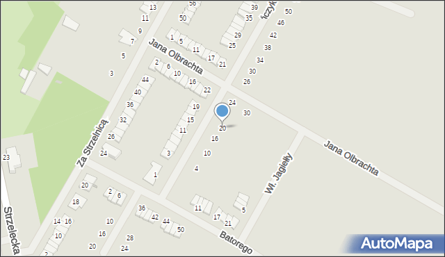 Środa Wielkopolska, Kazimierza Jagiellończyka, 20, mapa Środa Wielkopolska