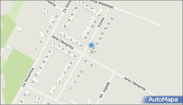 Środa Wielkopolska, Kazimierza Jagiellończyka, 26, mapa Środa Wielkopolska