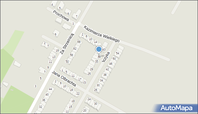Środa Wielkopolska, Kazimierza Jagiellończyka, 39, mapa Środa Wielkopolska
