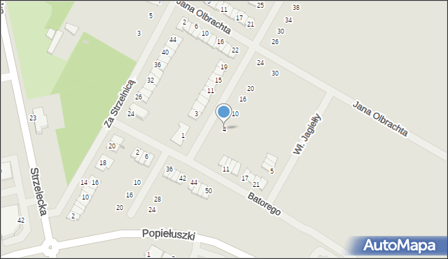 Środa Wielkopolska, Kazimierza Jagiellończyka, 4, mapa Środa Wielkopolska