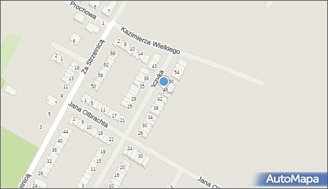 Środa Wielkopolska, Kazimierza Jagiellończyka, 44, mapa Środa Wielkopolska