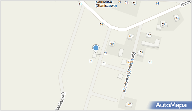 Staniszewo, Kamionka, 4, mapa Staniszewo